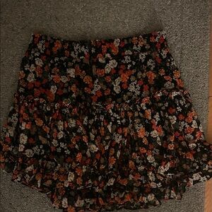 MISA Floral Print Skirt